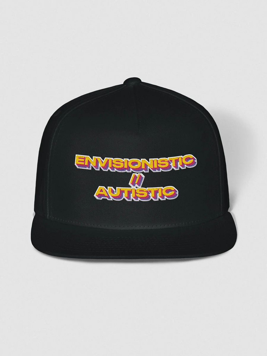 Envisionistic // Autistic Flat Snapback Cap product image (4)