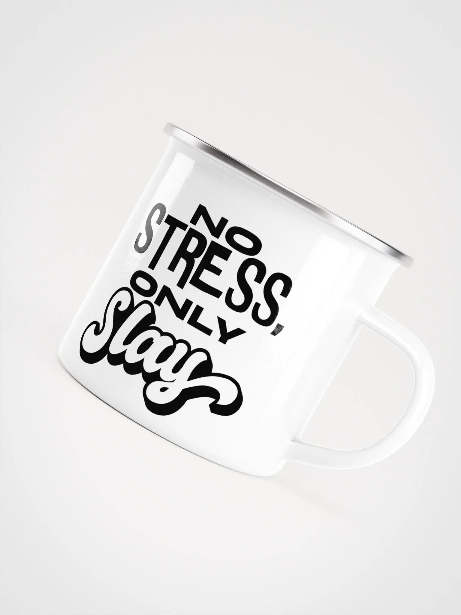 No Stress Enamel Mug product image (5)