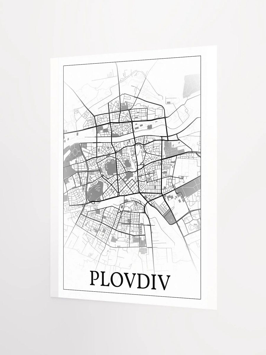 Plovdiv, Bulgaria, city map print product image (6)