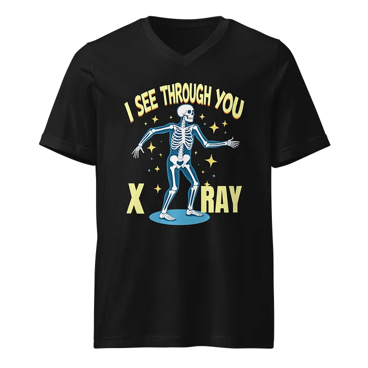 X-Ray Vision Skeleton V-Neck Tee product image (1)