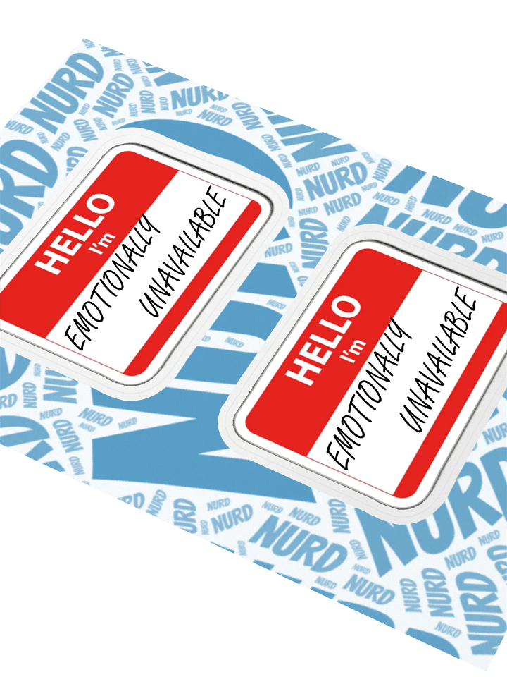 Emotionally Unavailable Sticker Pair product image (2)