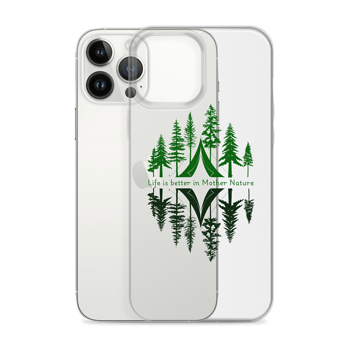 Life is better in Mother Nature Clear iPhone Case ( Side -Morning- ) product image (2)