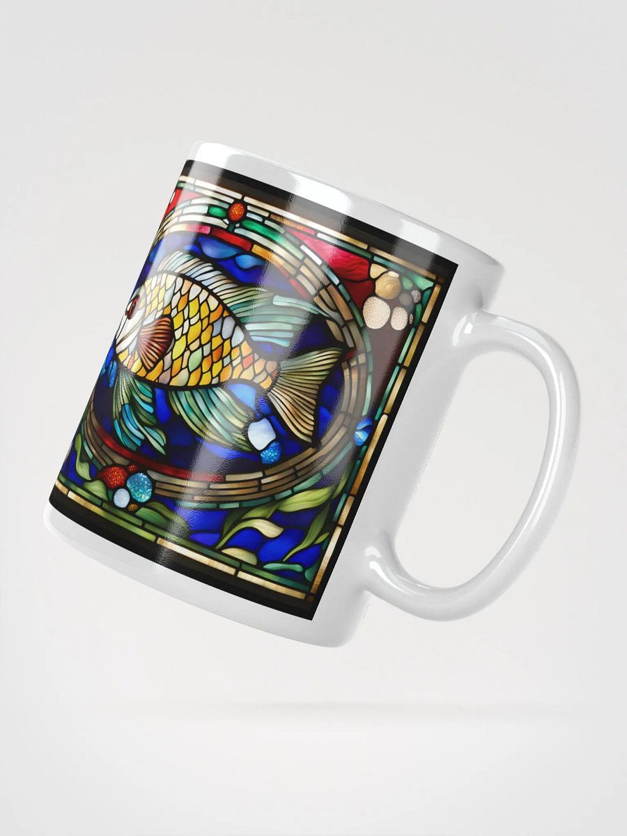 #004 - Long-Finned Bubble Ram Stained Glass Mug product image (2)