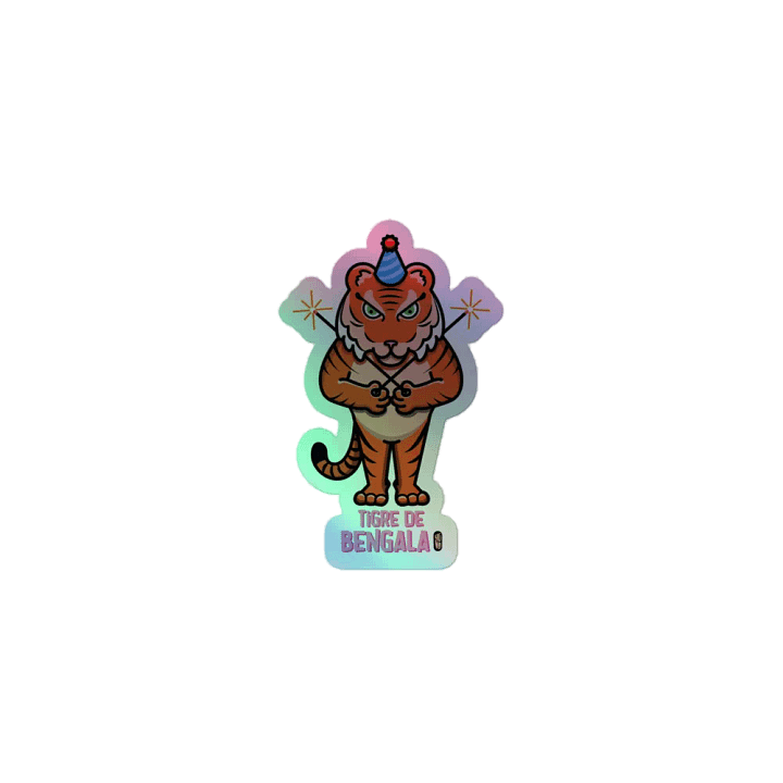 Tigre de Bengala - Sticker (Holographic Kiss Cut) product image (1)