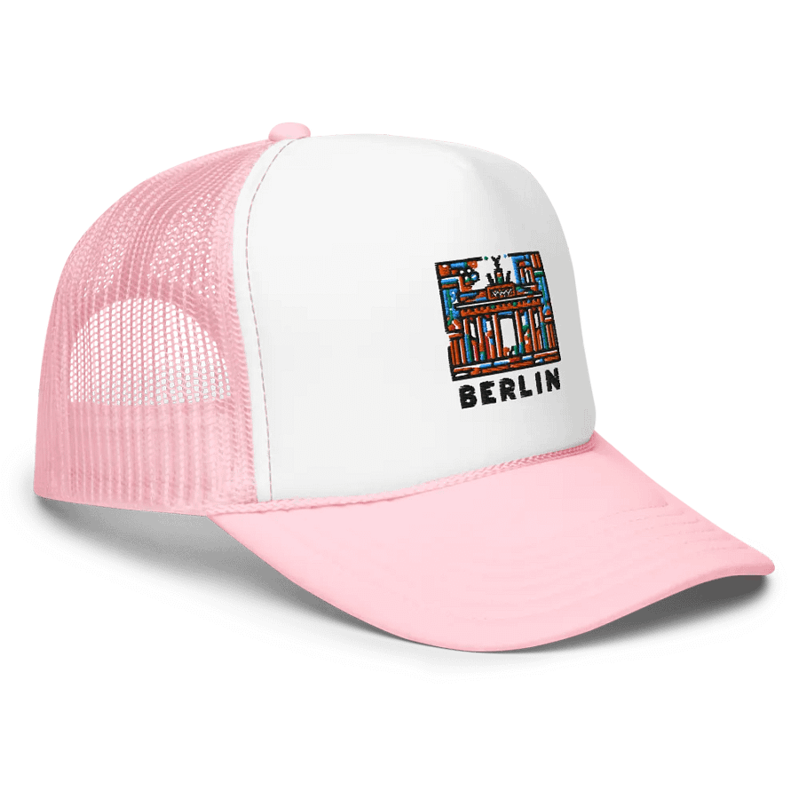 Vibrant Gateway Foam Trucker Hat | AI Design Berlin city product image (1)