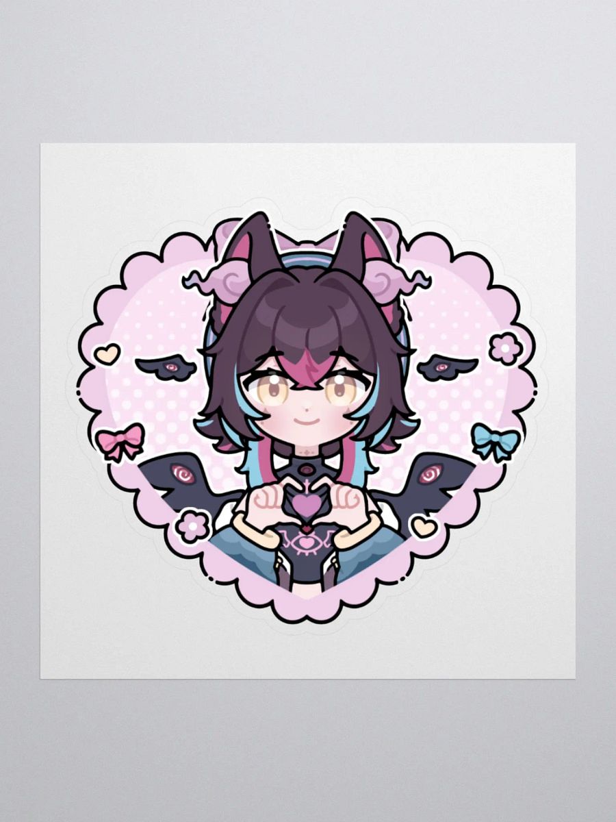 Smitten heart sticker product image (1)