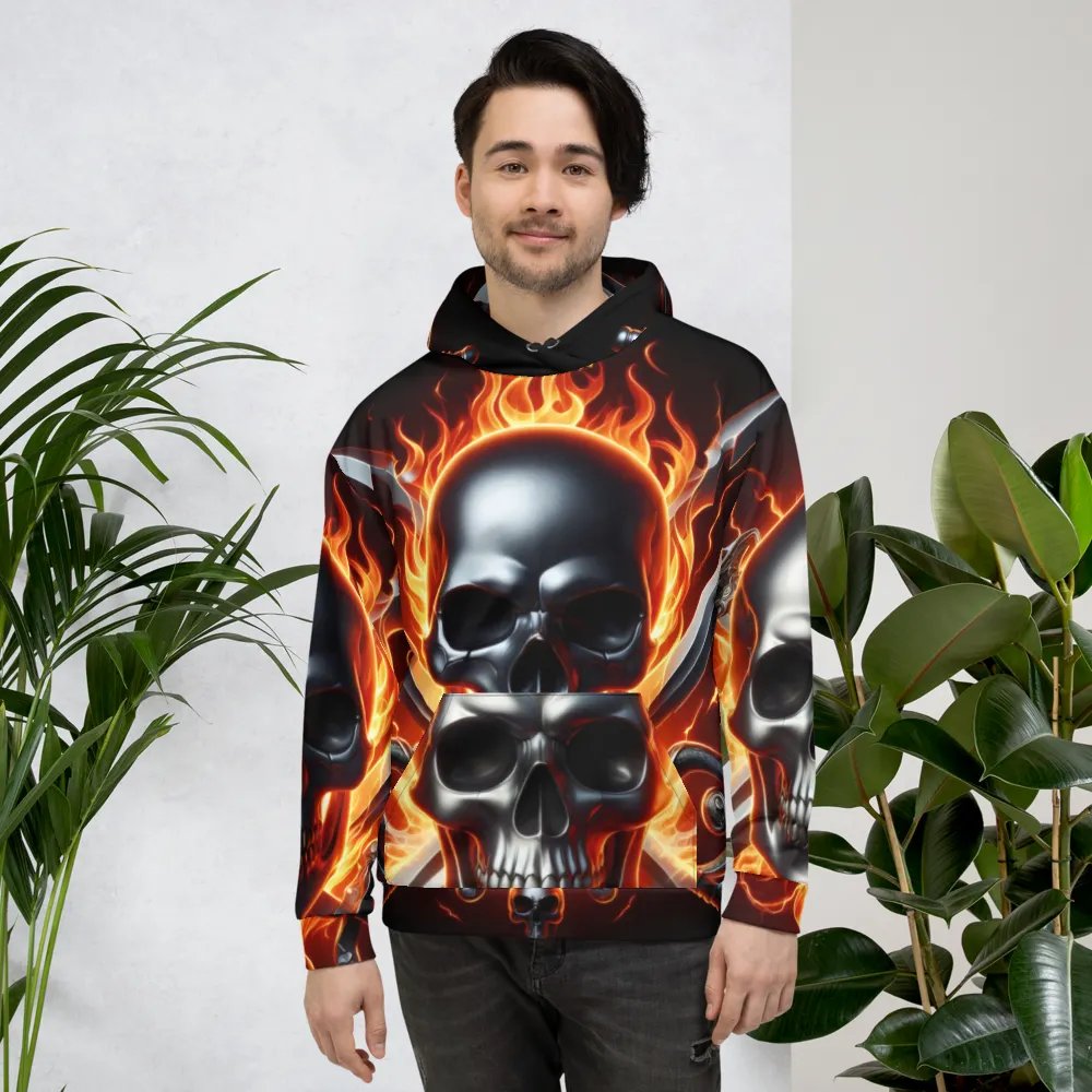 All-Over Hoodie - Unisex Skull Hoodie #25 product image (4)