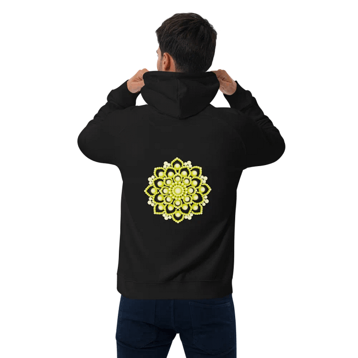Yellow Flower Mandala Eco Hoodie product image (1)