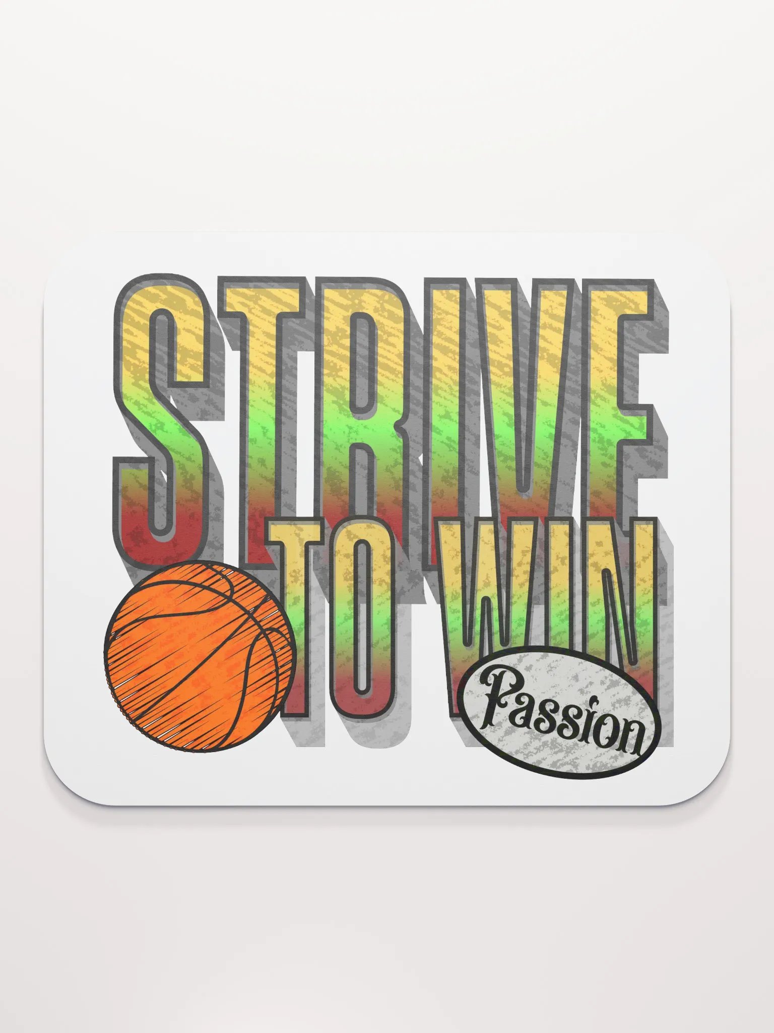 Strive To Win Basketball Passion Mouse Pad product image (1)