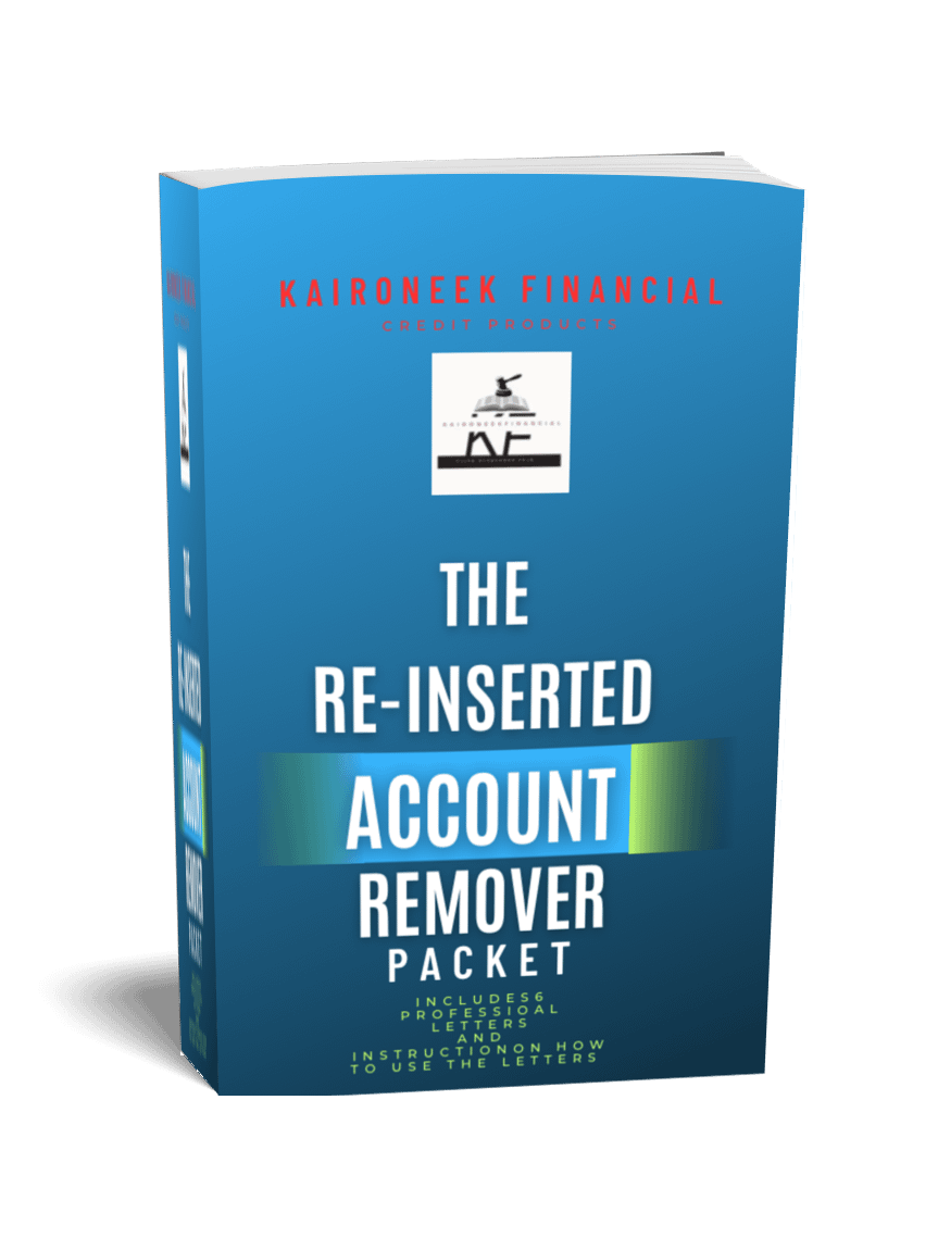 The Re-Inserted Account Remover Packet ( Letter Set) product image (1)