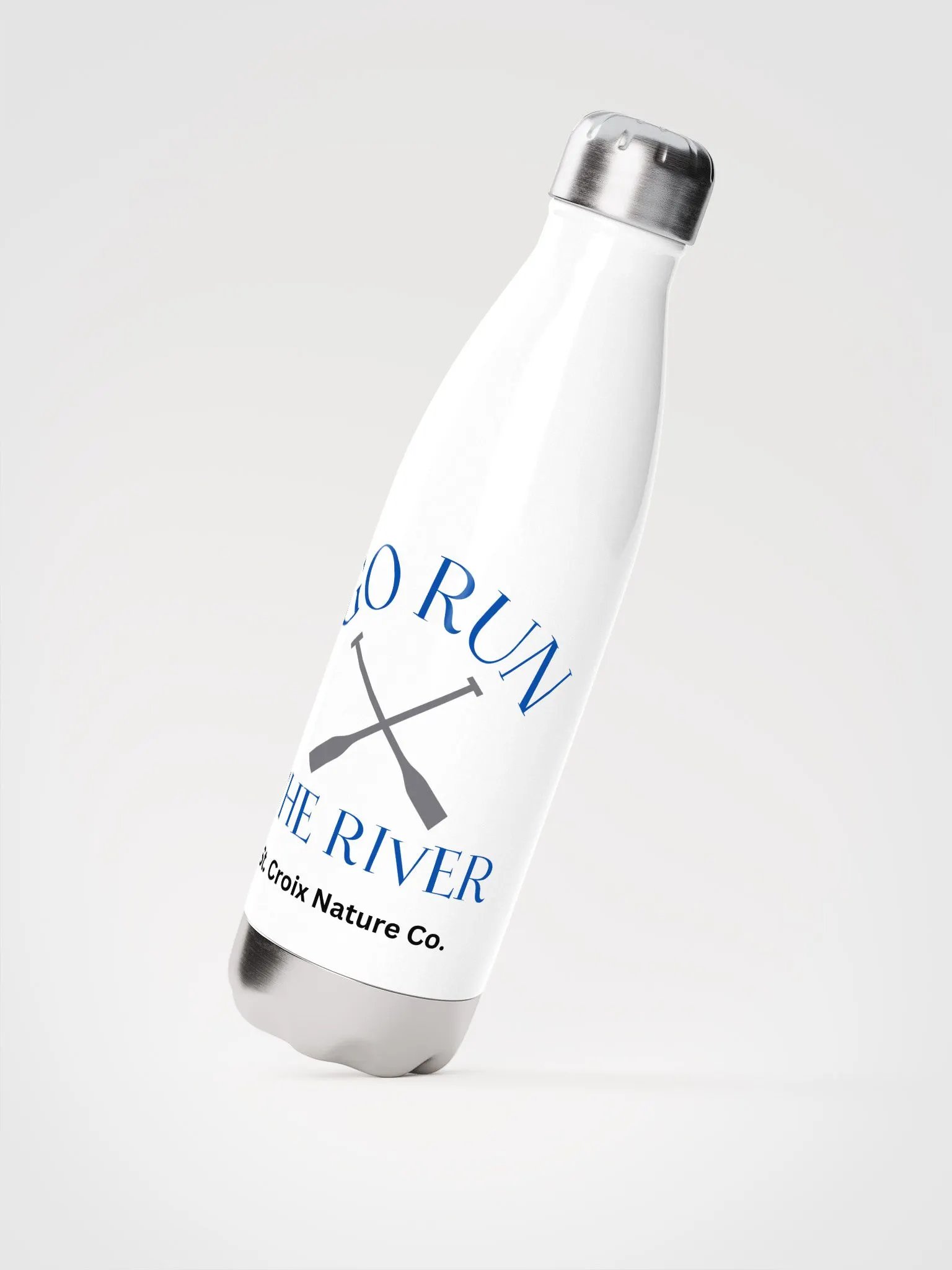 Go Run The River - Stainless Steel Water Bottle product image (2)