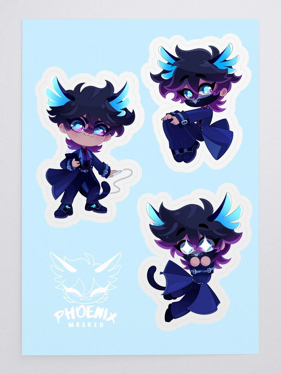 Phoenix Masked "Coat On" Sticker Sheet product image (3)