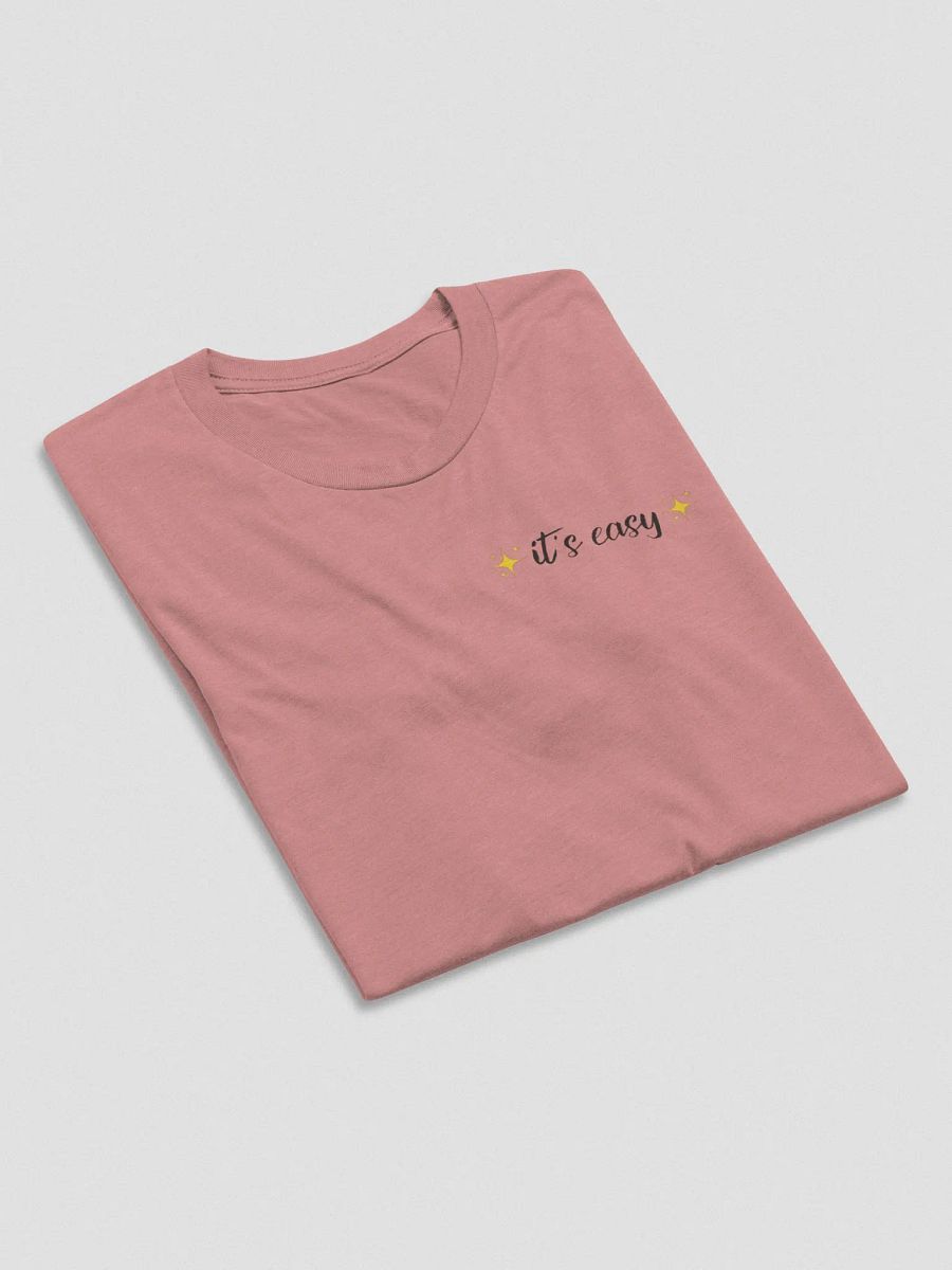 It's Easy T-Shirt (pink, blue, & white) product image (6)