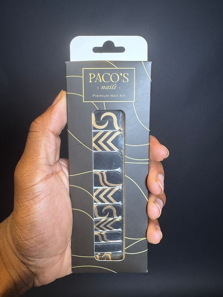 Black and Gold Regal - Nail Wraps product image (1)