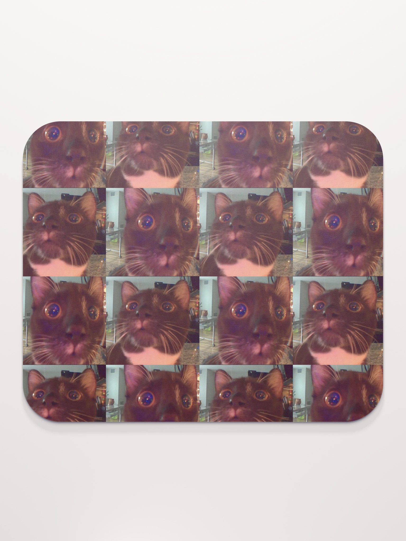 Zahra - Heckin' Concerned Kitten Tile Mousepad product image (2)