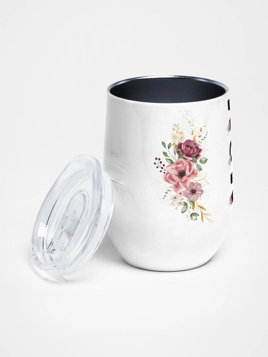 Floral Mom Life Wine Tumbler product image (2)
