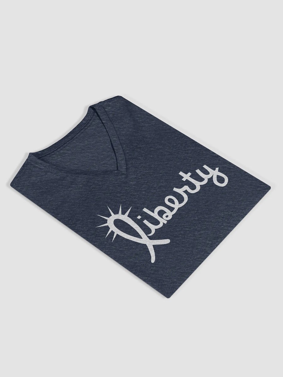Women's Navy Heather V-Neck T-Shirt product image (4)