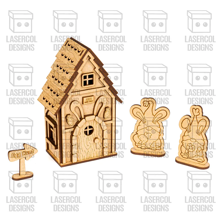 Easter Gnomes House Set 1 - Laser Cut Files product image (2)
