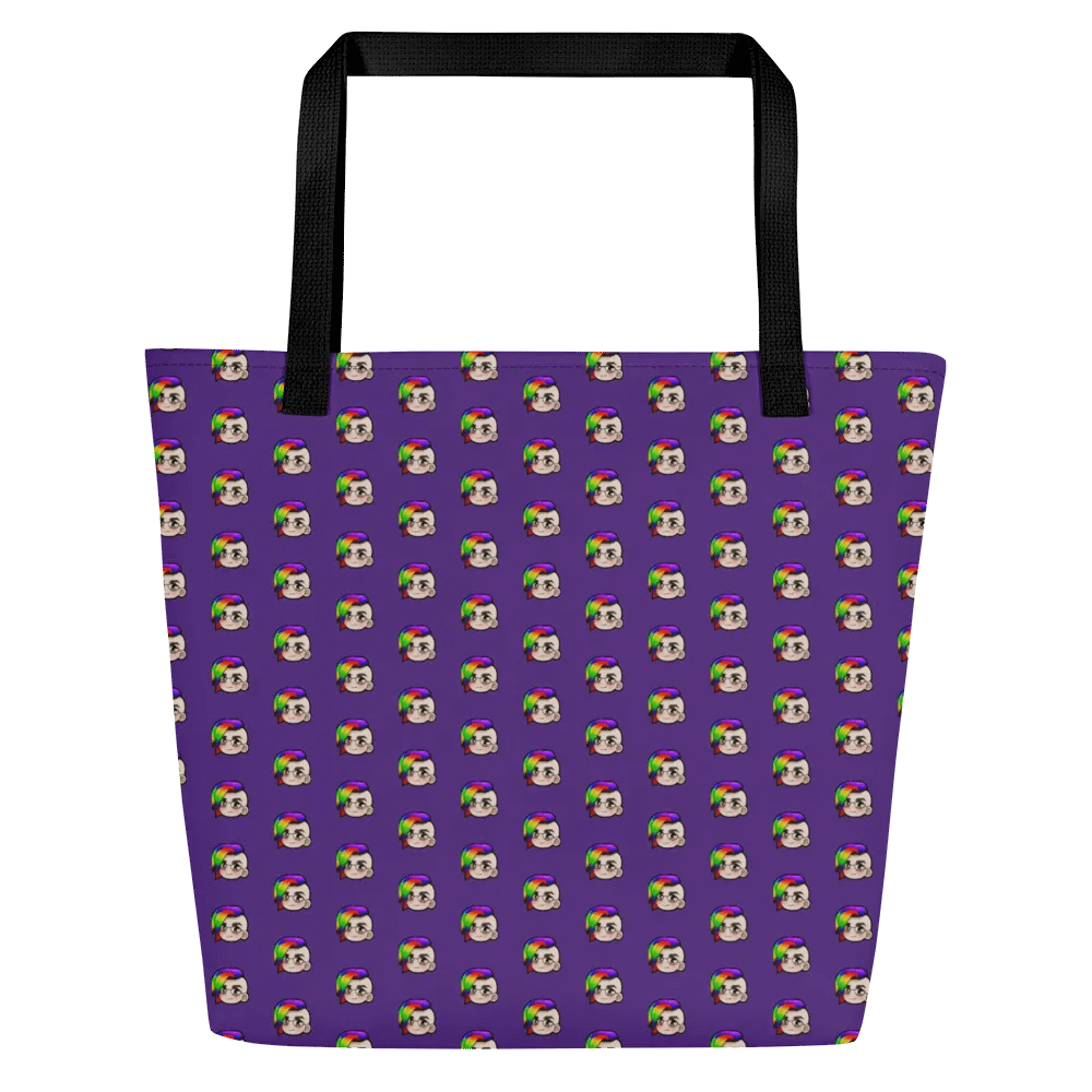 Hybrid Pride Large Tote Bag w/Pocket (Purple) product image (1)