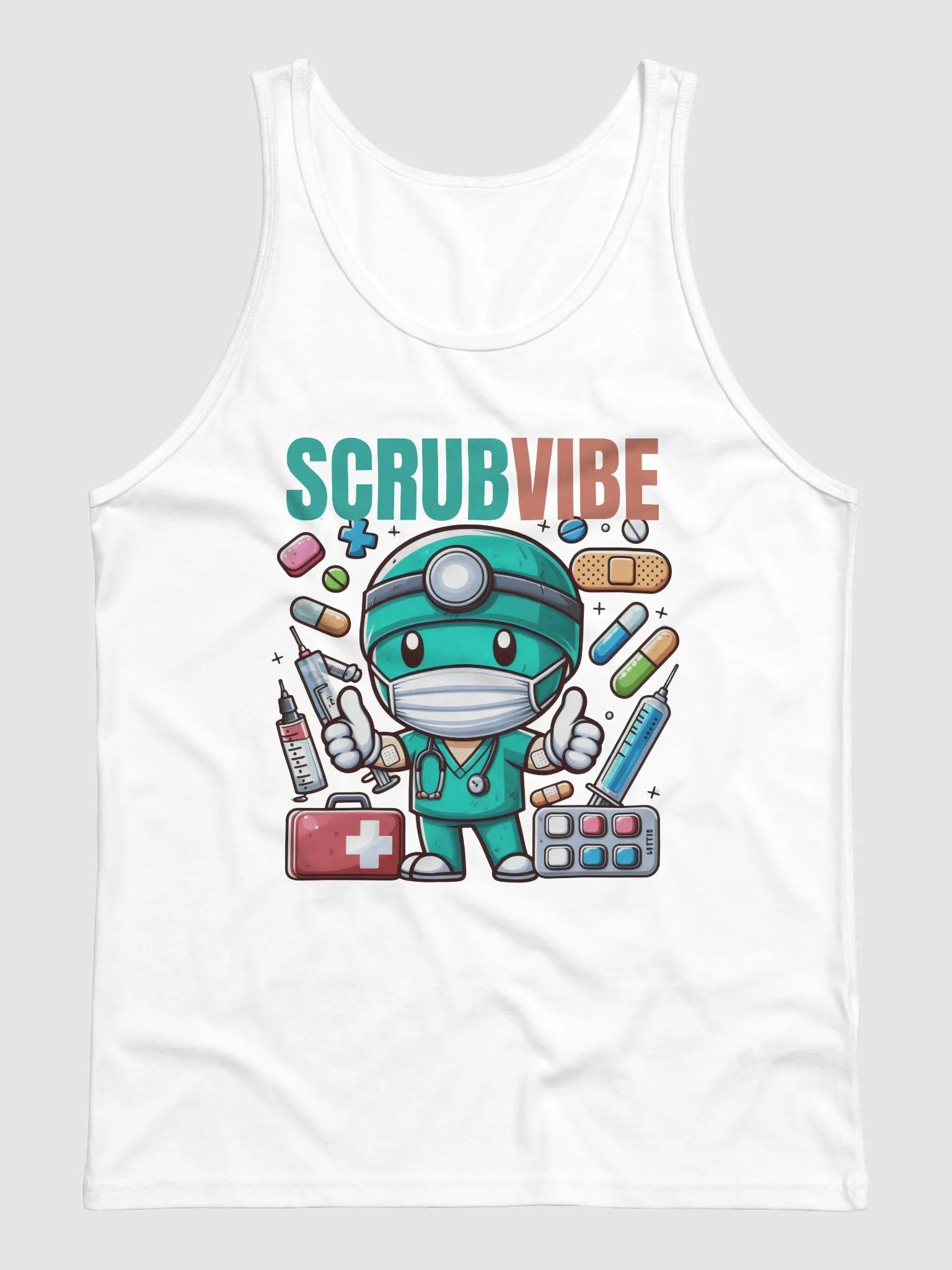 Scrubs Squad Cartoon Tank product image (4)