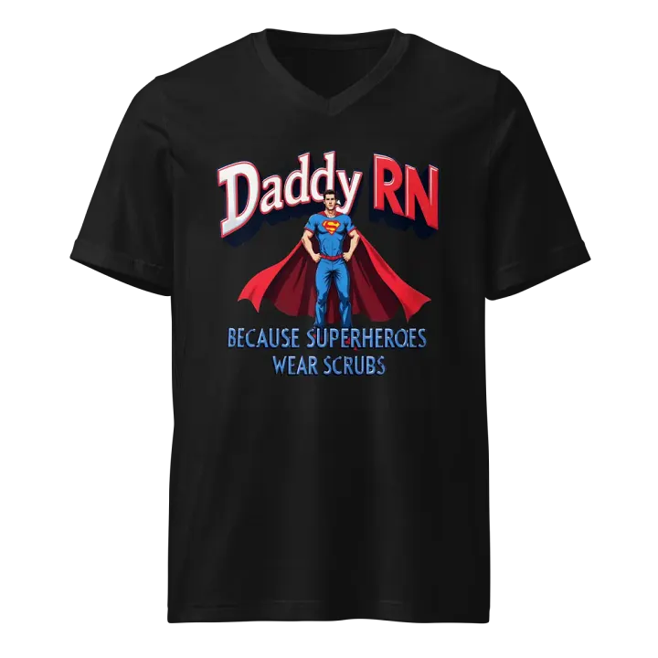 Daddy RN Superhero Tribute v-neck Tee product image (1)