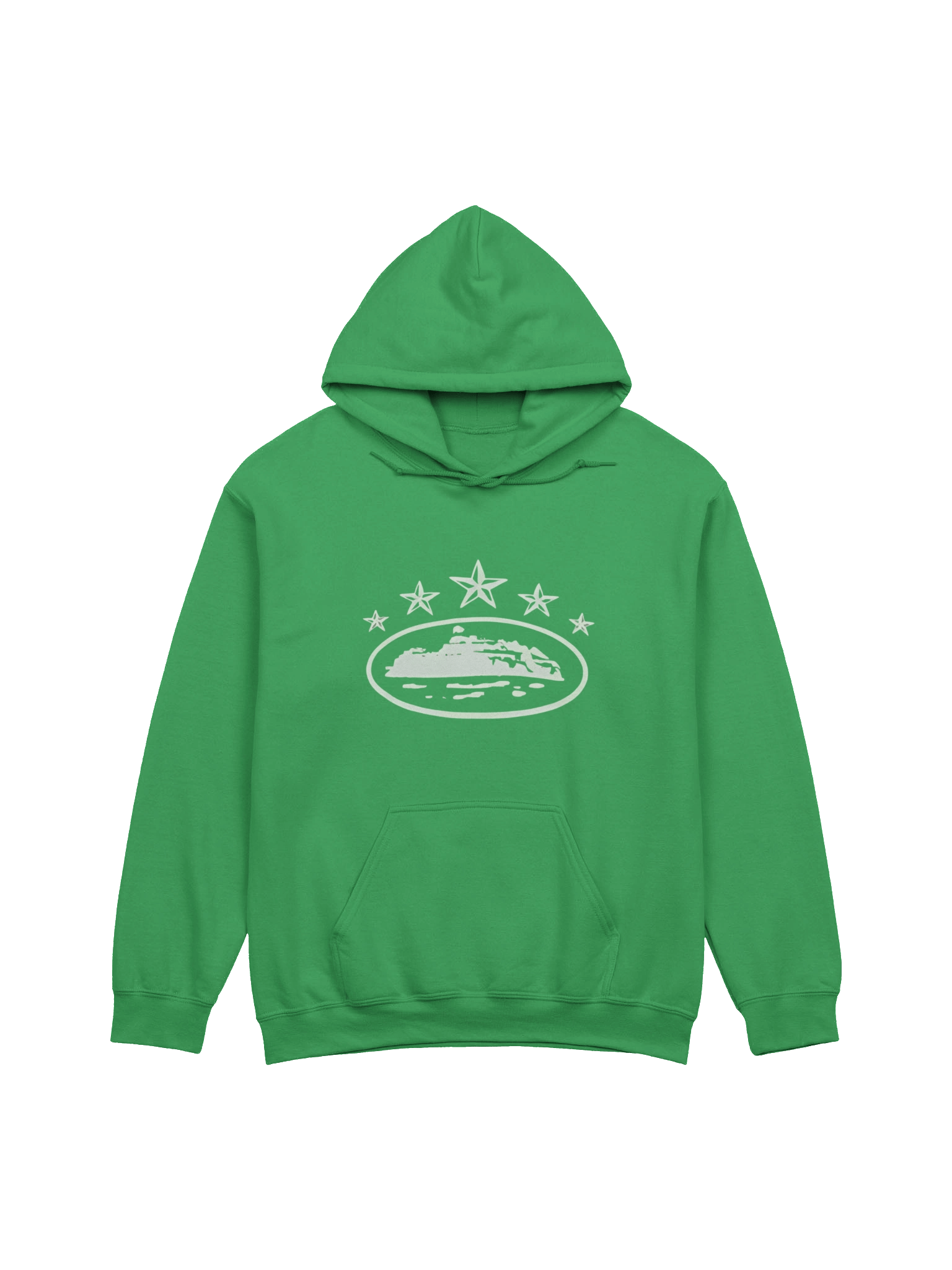 Corteiz 5 Starz Alcatraz Hoodie Green product image (1)