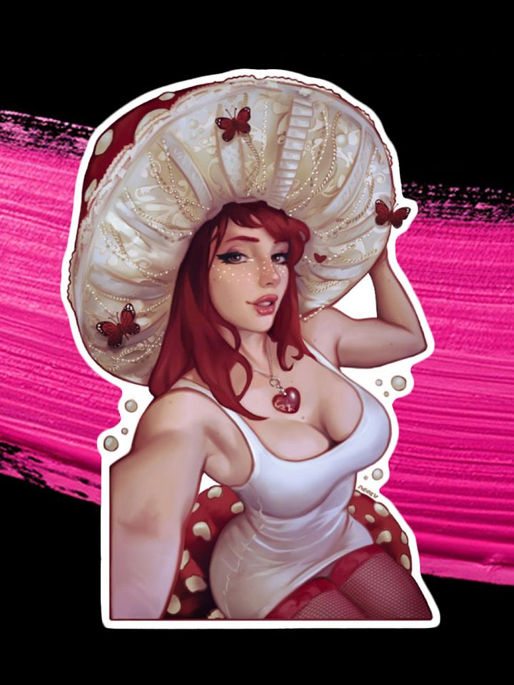 MUSHROOM GIRL STICKER product image (1)