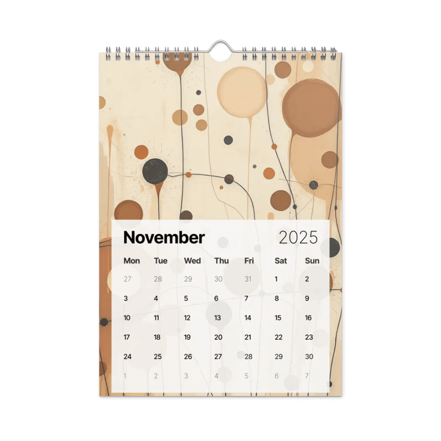 ART ABSTRACT WALL CALENDAR 2025 product image (11)