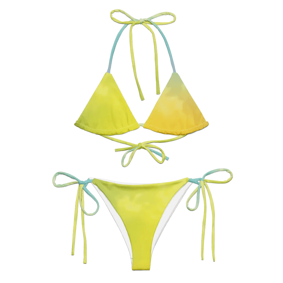Blur cloud rainbow Design String Bikini - V9 product image (1)