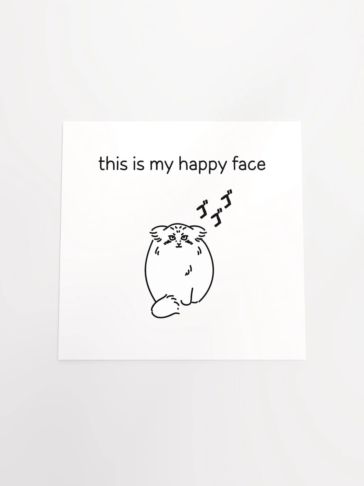 This Is My Happy Face - Matte Poster product image (4)