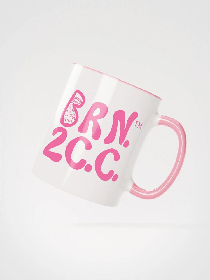 Light Pink Logo | BRN.2C.C.™ | Ceramic Mug | Coastal Coffee Vibes in 11oz & 15oz product image (2)
