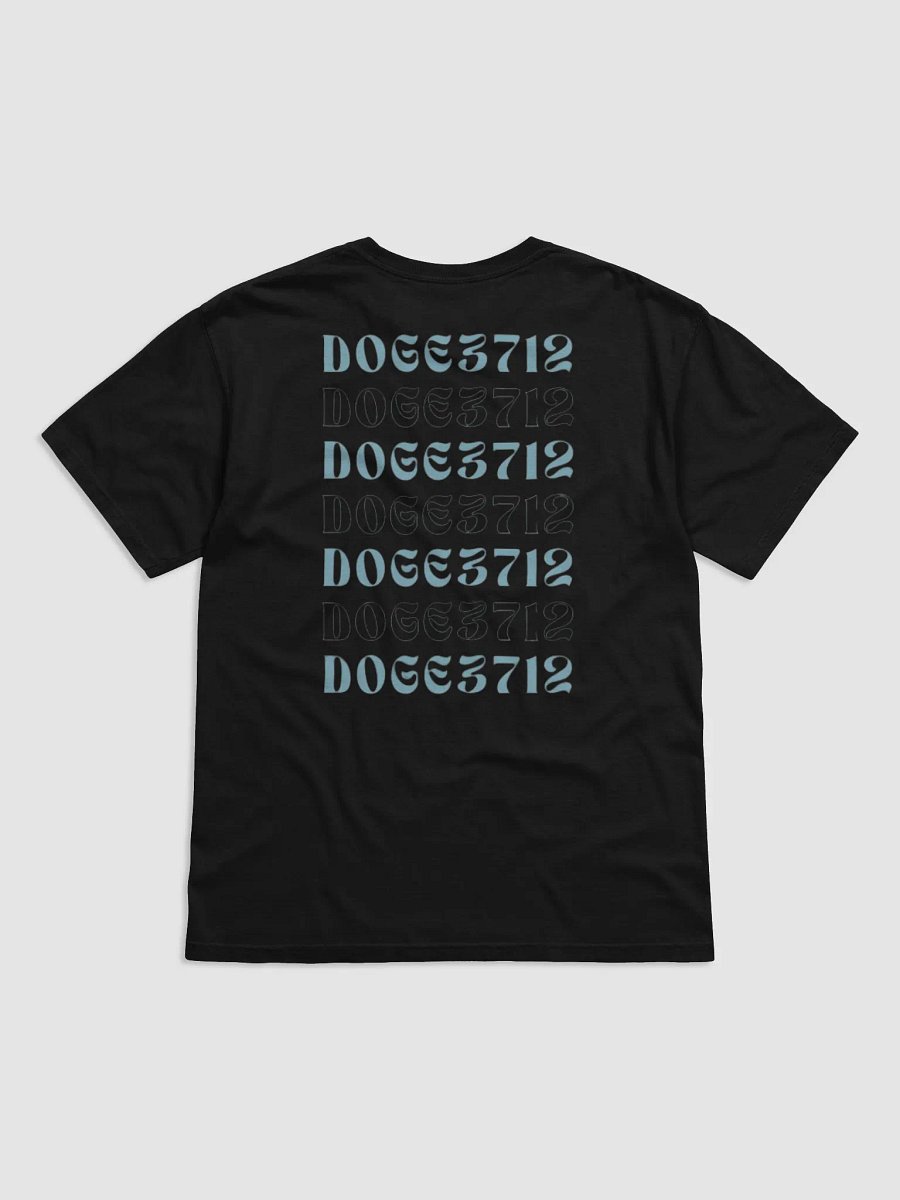 Doge3712 T-Shirt mit schrift backprint product image (2)