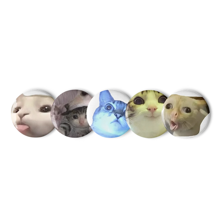 Set of Pin Buttons: Meme Cats 40 product image (1)