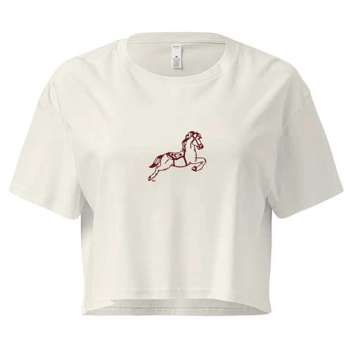 Galloping Beauty Crop Top embroidered product image (1)