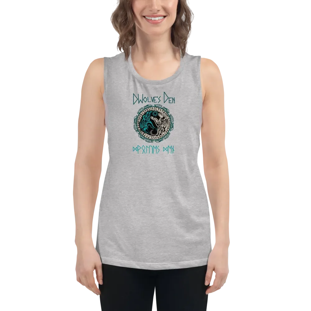 Mystical Wolves Den Flowy Tank product image (52)