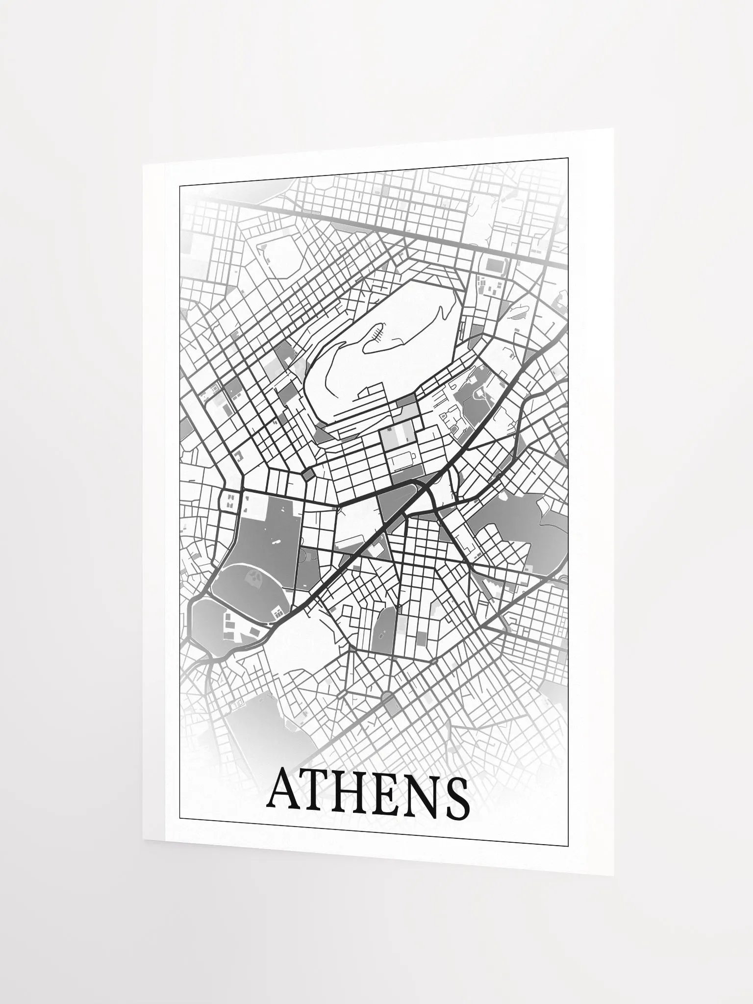 Athens, Greece, city map print product image (7)