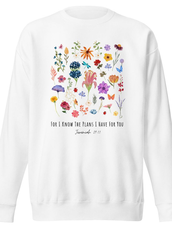 For I Know The Plans Christian Comfy Crewneck product image (1)