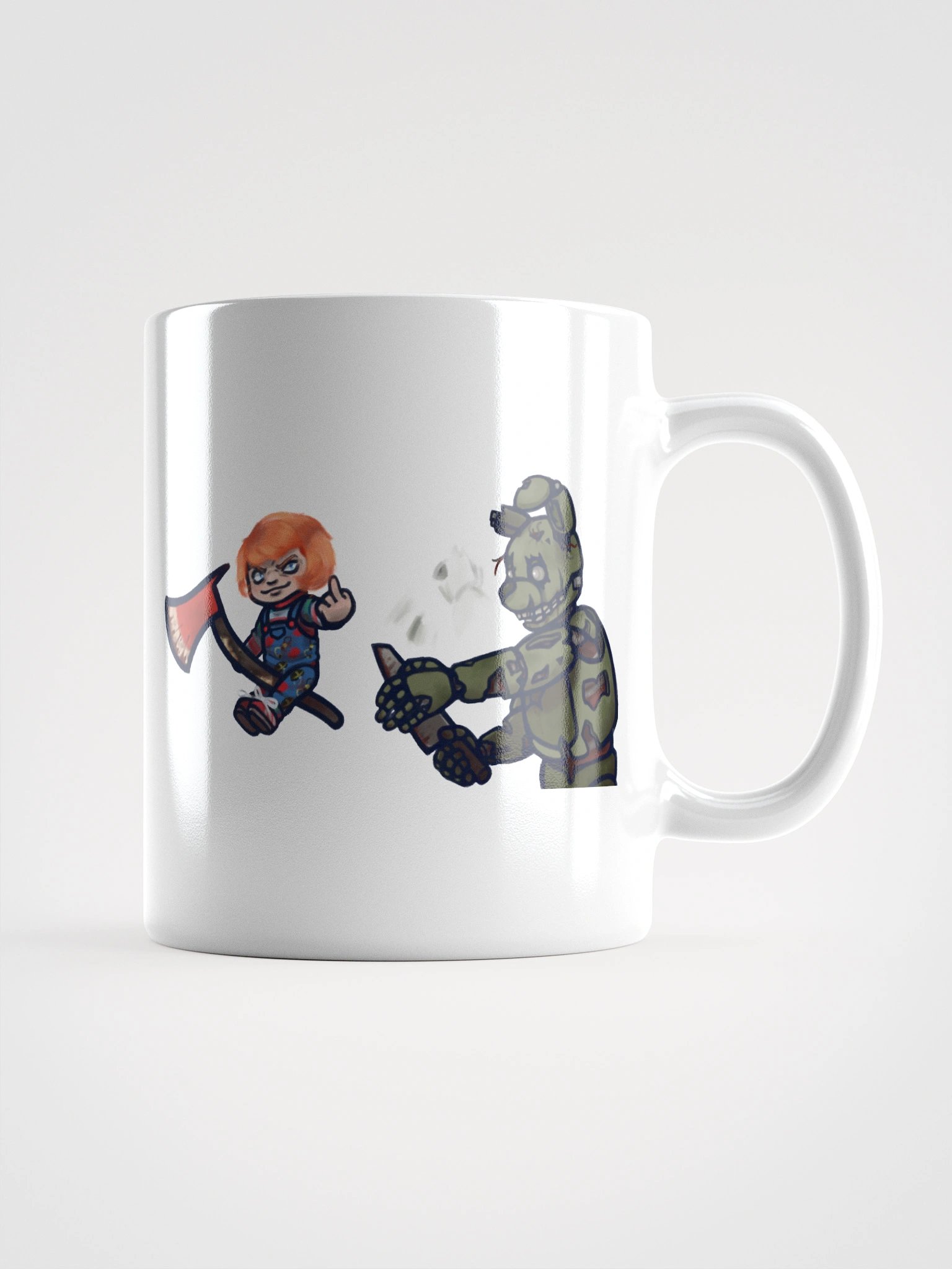 Springtrap throwing Chucky Mug product image (1)