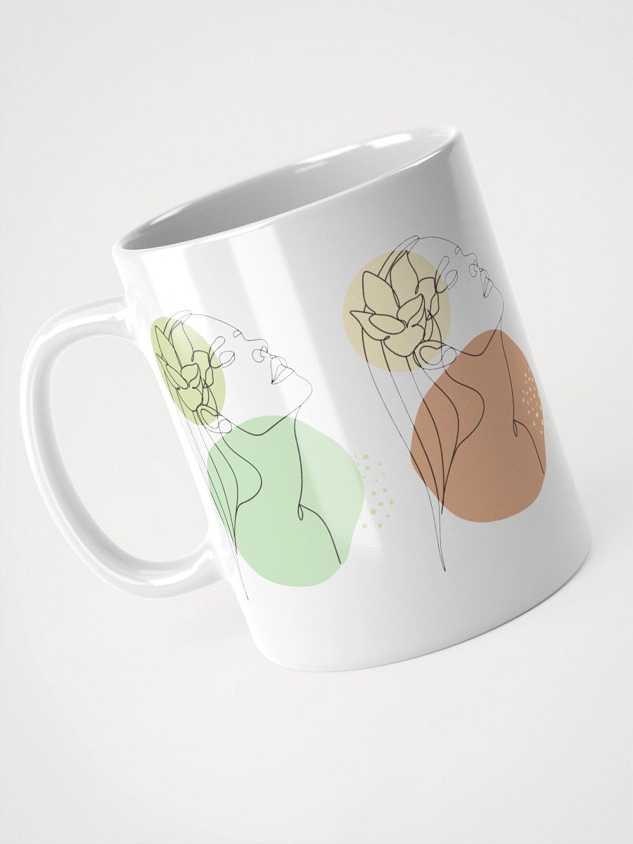 Mug Blanc Equilibre Femme Doux - Sérénité Essentielle - Idée Cadeau Raffiné product image (3)