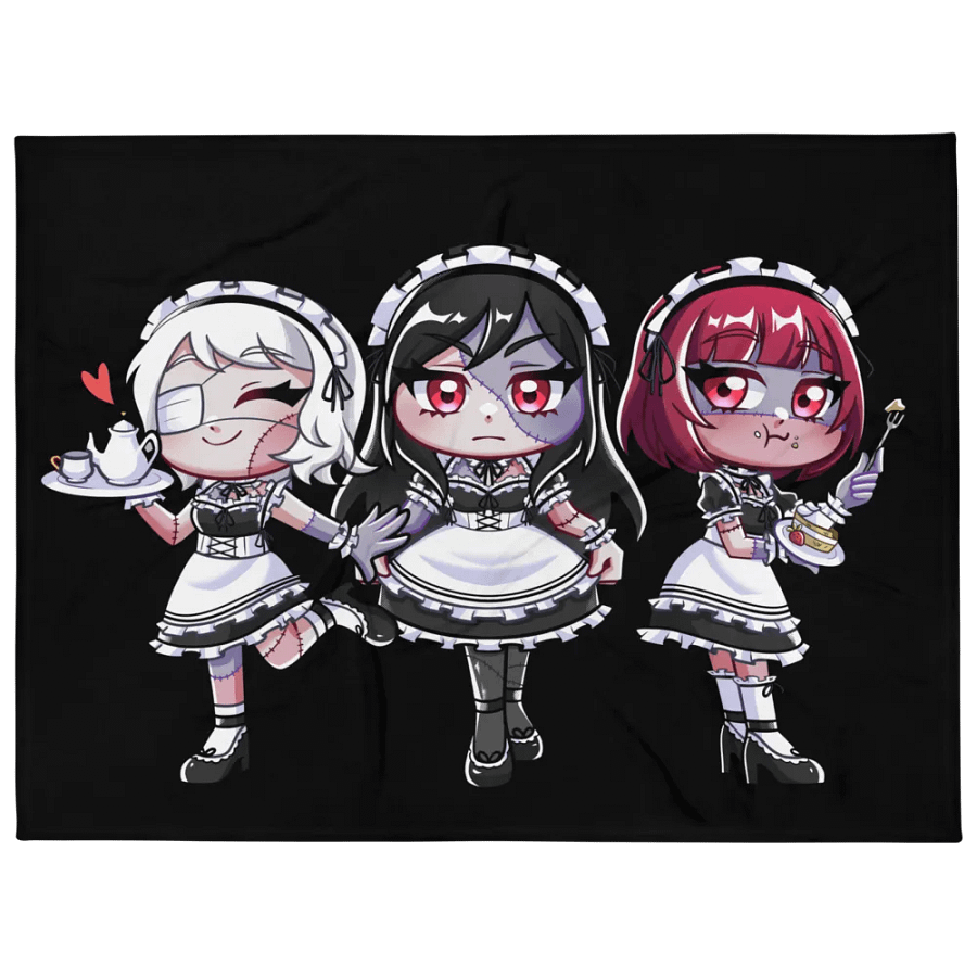 I <3 Zombie Maids Throw Blanket product image (1)