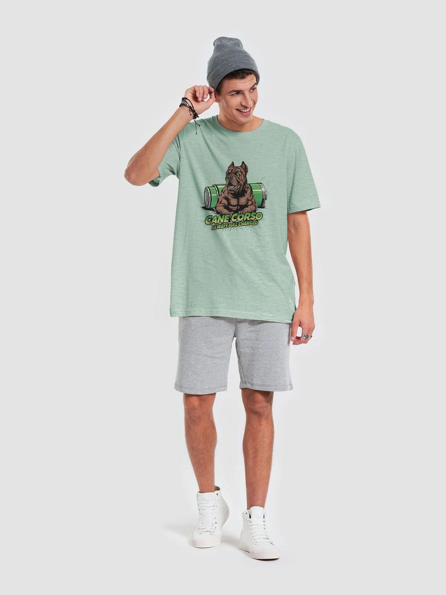 Cane Corso Always Full Charged T-Shirt | High-Energy Dog Lover Apparel product image (4)
