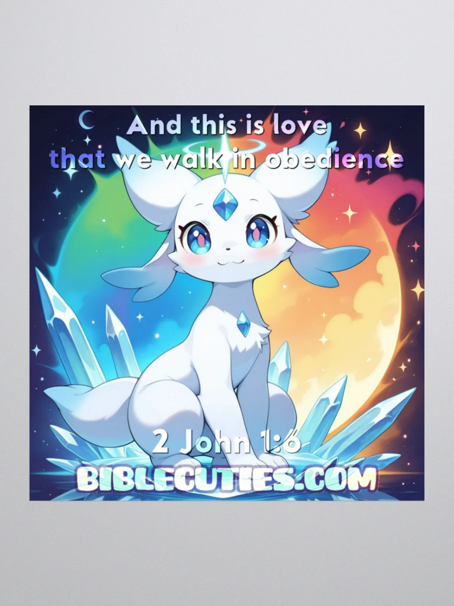 Bible Cuties Vivi - And this is love that we walk in obedience Sticker product image (1)