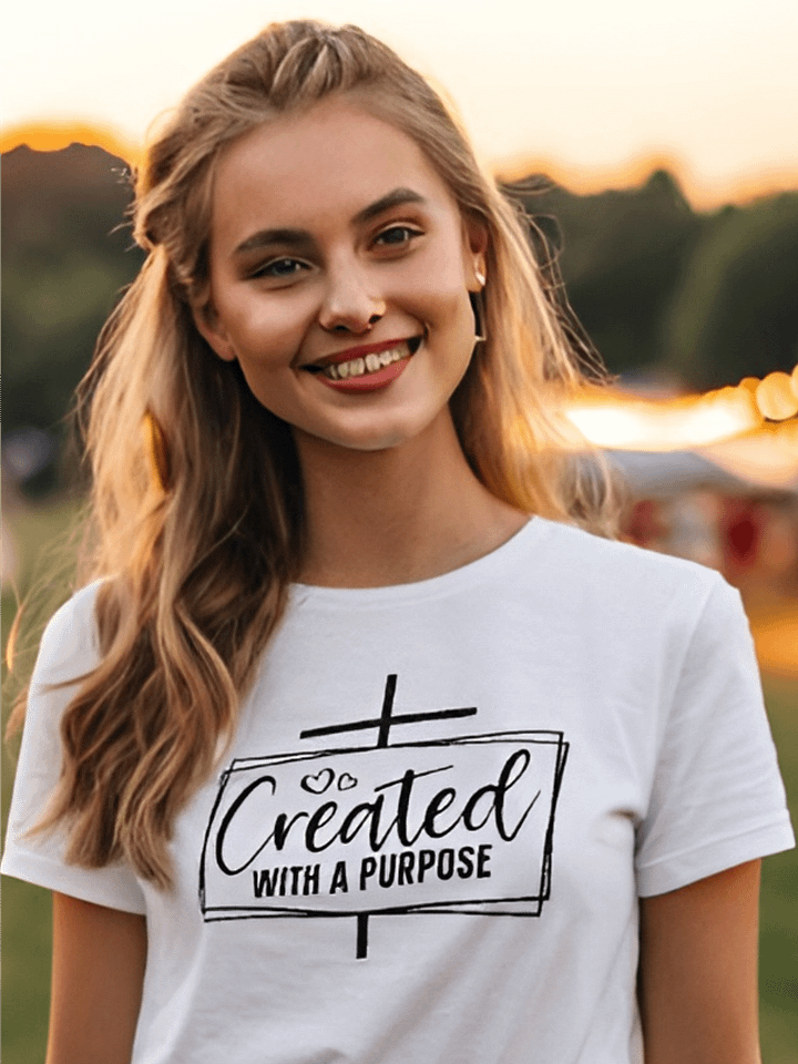 Created With A Purpose - Women's White T-Shirt product image (1)