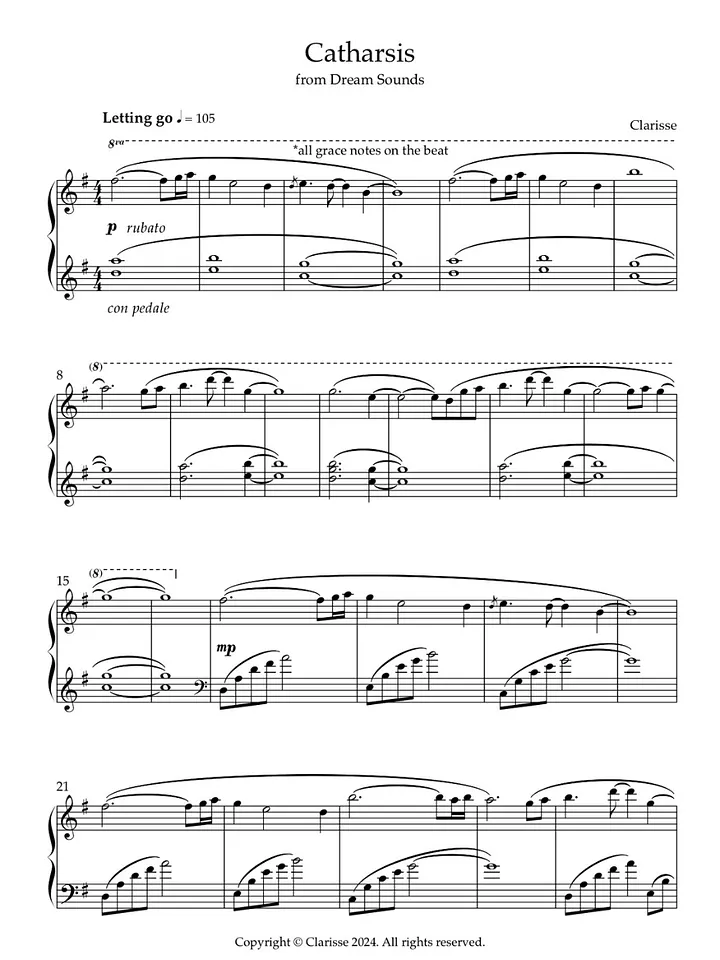 Catharsis - Sheet Music product image (1)