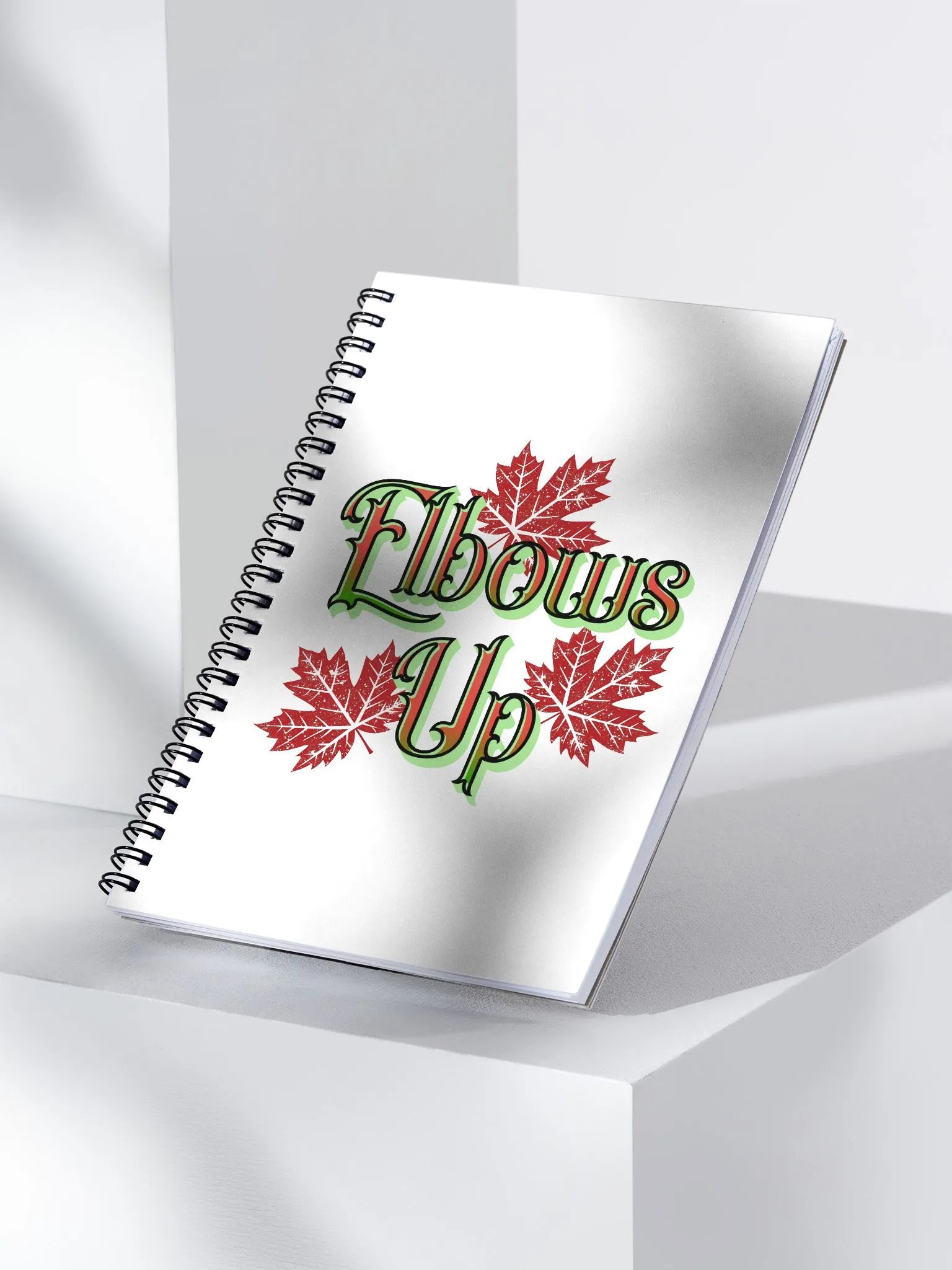 Elbows Up Maple Leaves Canada Notebook product image (3)
