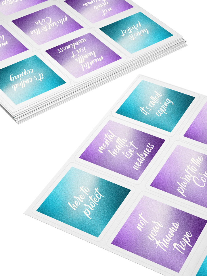 Unmasking Boldly: The Plural Pride Sticker Series 2 product image (1)