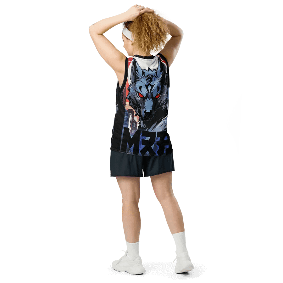 Cyberwolf Unleashed All-Over Print Basketball Jersey product image (6)