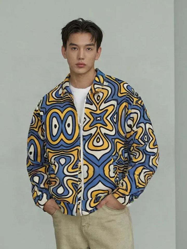Psychedelic Swirls Bomber Jacket product image (2)