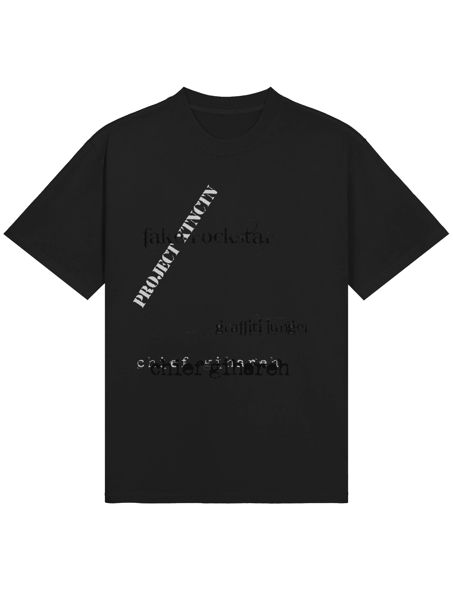 simple black project xtnctn chief gihareh graffiti jungel tee shirt product image (1)