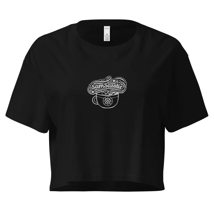 SamSasstic Embroidered Vtuber Logo AS Colour Women's Premium Crop Top product image (1)
